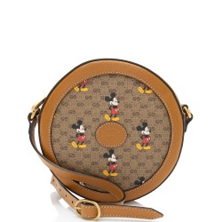 Gucci x Disney Micro GG Canvas Mickey Mouse Round Shoulder Bag