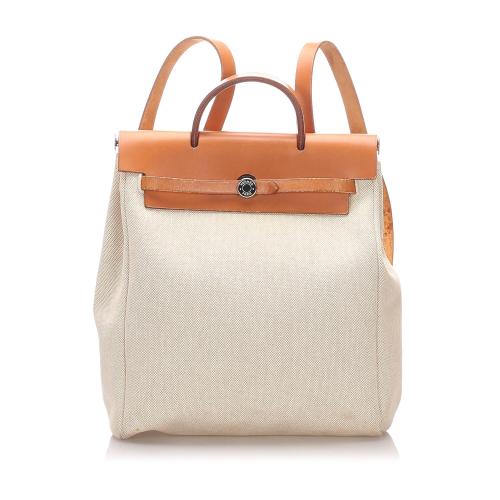 Hermes Canvas Herbag Backpack