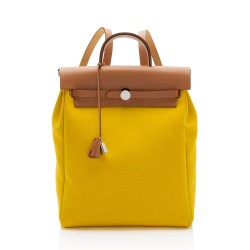 Hermes Canvas Herbag Sac a Dos Backpack