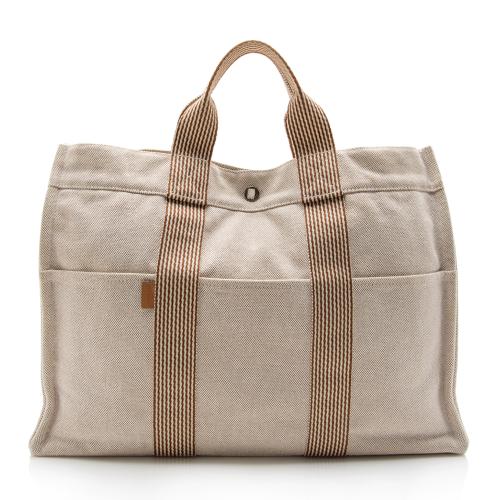 Hermes Toile Fourre Tout MM Tote