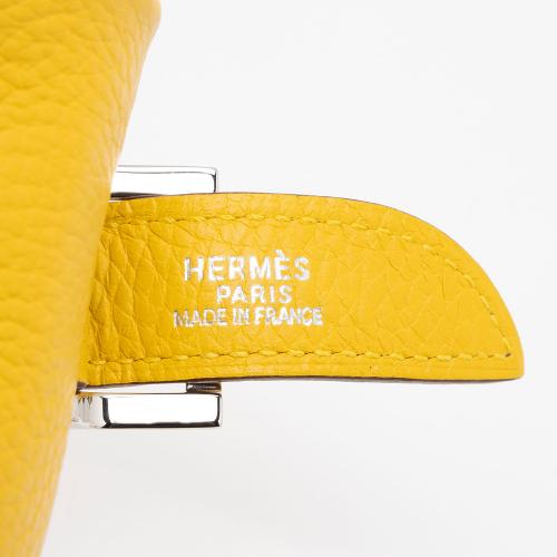 Hermes Clemence Leather Massai PM Bag