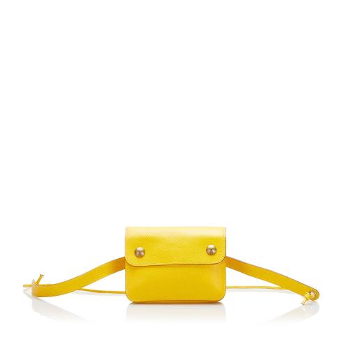 Hermes Courchevel Pochette Green Waist Bag