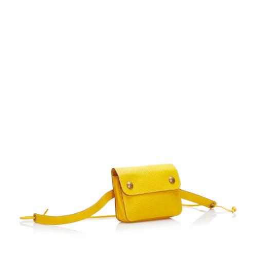 Hermes Courchevel Pochette Green Waist Bag