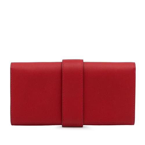 Hermes Medor Leather Clutch Bag