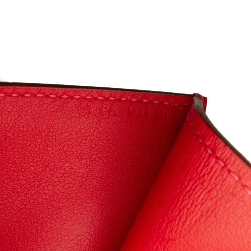 Hermes Medor Leather Clutch Bag