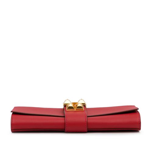 Hermes Medor Leather Clutch Bag