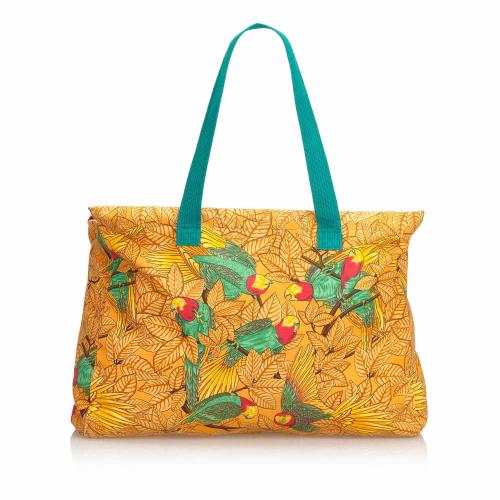 Hermes Printed Canvas Tote