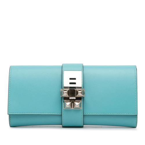 Hermes Tadelakt Medor Clutch 23