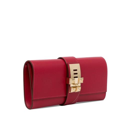 Hermes Tadelakt Medor Clutch 23