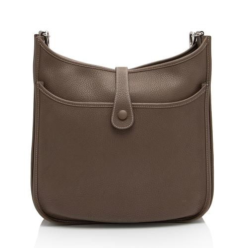 Hermes Taurillon Clemence Evelyne III PM Shoulder Bag