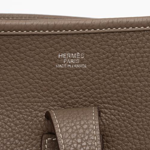 Hermes Taurillon Clemence Evelyne III PM Shoulder Bag