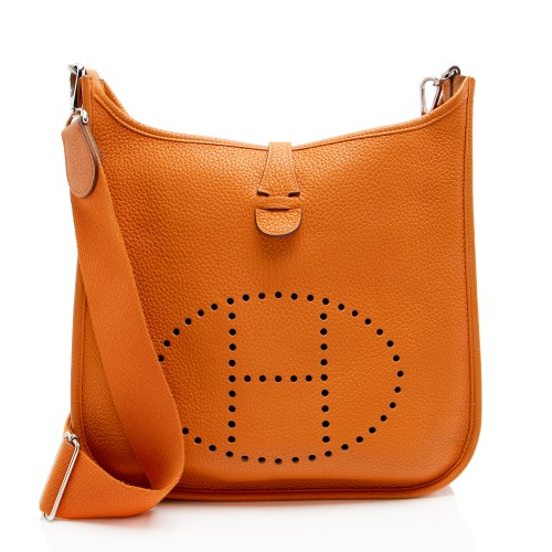 Hermes Taurillon Clemence Evelyne III PM Shoulder Bag