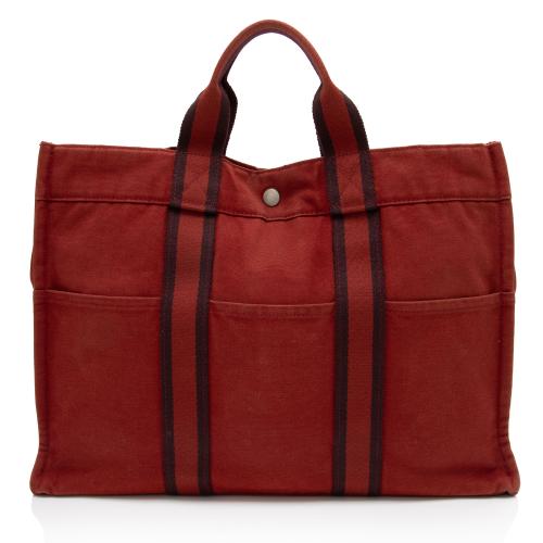 Hermes Toile Fourre Tout MM Tote