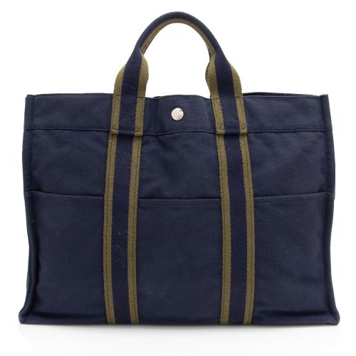 Hermes Toile Fourre Tout MM Tote