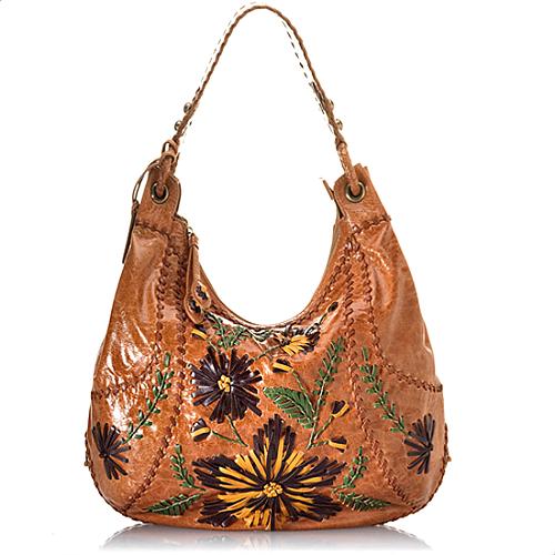 Isabella Fiore Flower Patch Hobo Handbag