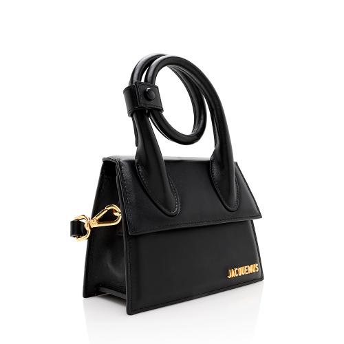 Jacquemus Leather Le Chiquito Noeud Bag