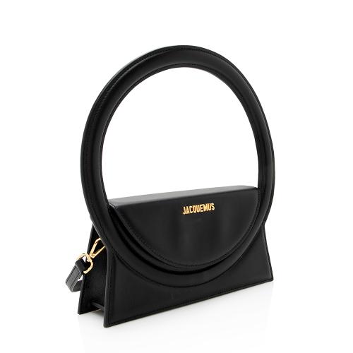 Jacquemus Leather Le Sac Round Tote