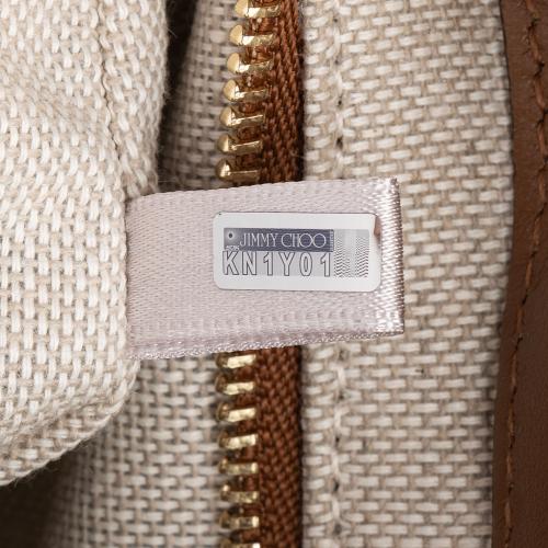 Jimmy Choo Canvas Logo Varenne Medium Tote