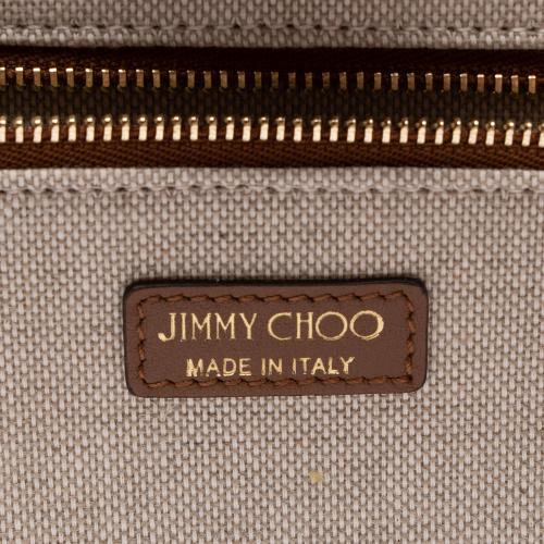 Jimmy Choo Canvas Logo Varenne Medium Tote