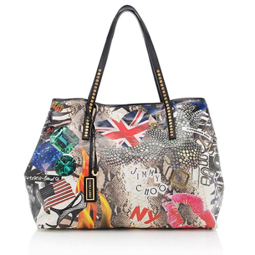 Jimmy Choo Limited Edition Glazed Canvas Project PEP Tote