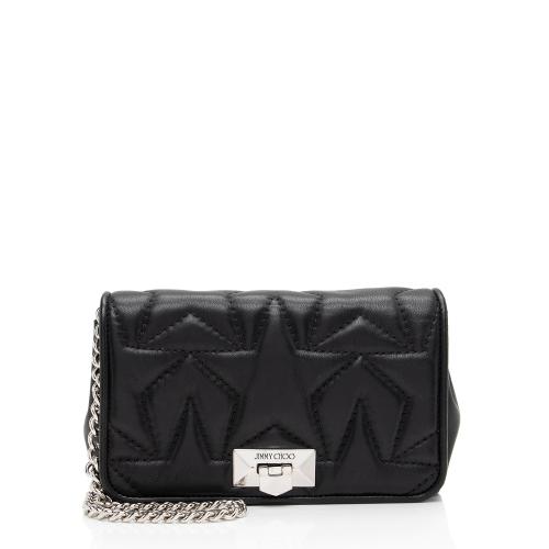 Jimmy Choo Leather Helia Chain Crossbody