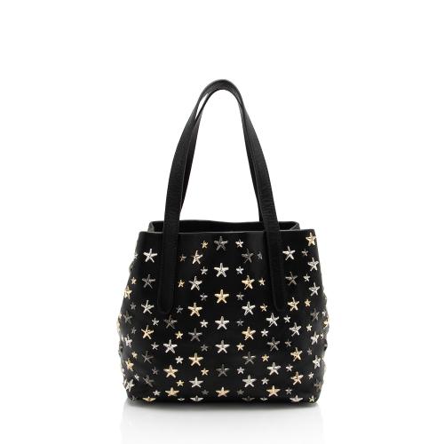 Jimmy Choo Leather Star Studded Sofia Small Tote