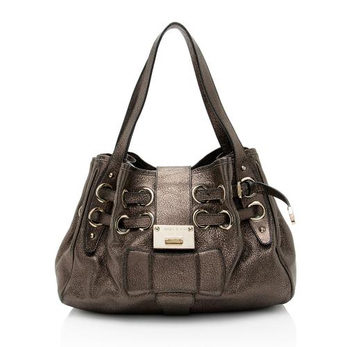 Jimmy Choo Metallic Leather Ramona Shoulder Bag