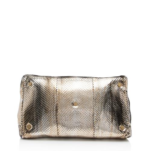 Jimmy Choo Metallic Python Tulita Shoulder Bag