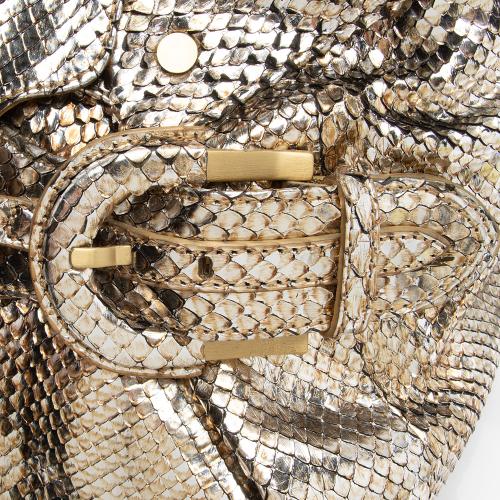 Jimmy Choo Metallic Python Tulita Shoulder Bag