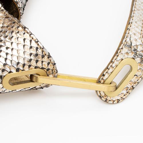 Jimmy Choo Metallic Python Tulita Shoulder Bag