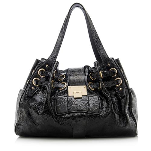 Jimmy Choo Patent Leather Ramona Shoulder Bag