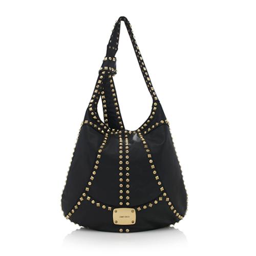 Jimmy Choo Leather Studded Hobo 