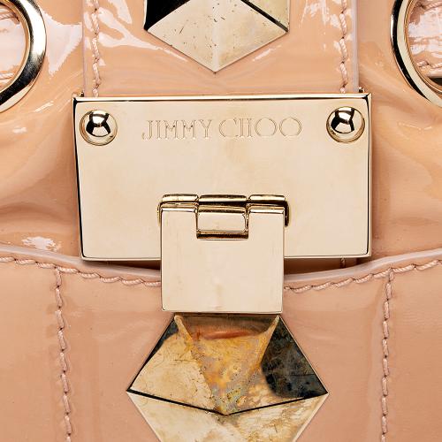 Jimmy Choo Studded Patent Leather Ramona Shoulder Bag