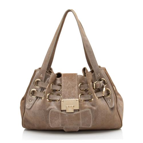 Jimmy Choo Suede Ramona Shoulder Bag