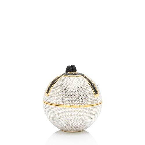 Judith Leiber Crystal Disco Ball Tassel Minaudière