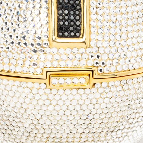 Judith Leiber Crystal Disco Ball Tassel Minaudière