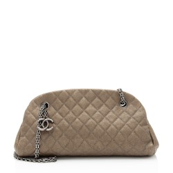 Chanel Caviar Leather Just Mademoiselle Bowler Bag