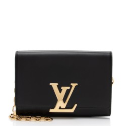 Louis Vuitton Calfskin Chain Louise Shoulder Bag