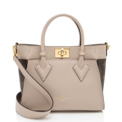 Louis Vuitton Calfskin Monogram Canvas On My Side PM Tote