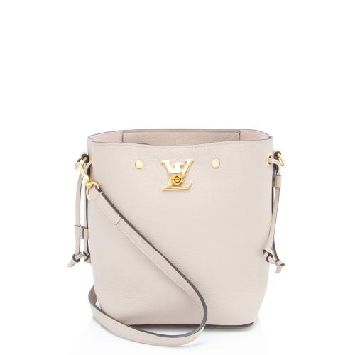 Louis Vuitton Calfskin Nano Lockme Bucket Bag