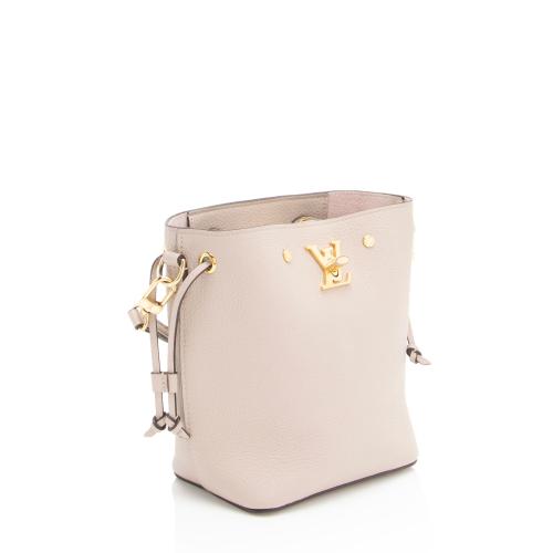 Louis Vuitton Calfskin Nano Lockme Bucket Bag