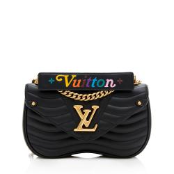 Louis Vuitton Calfskin New Wave Chain MM Shoulder Bag