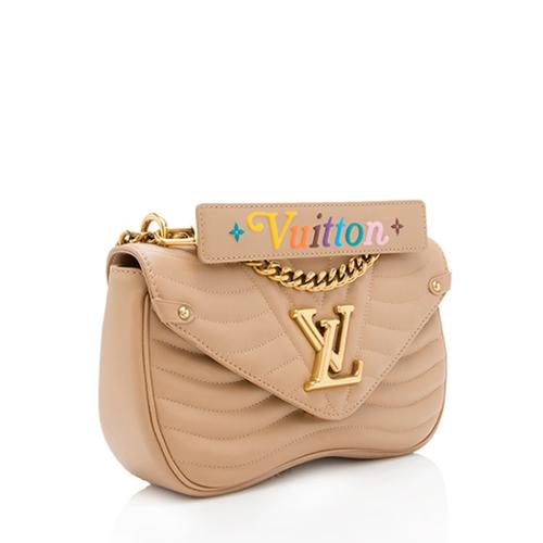 Louis Vuitton Calfskin New Wave Chain MM Shoulder Bag