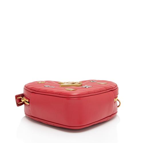 Louis Vuitton Calfskin New Wave Love Lock Heart Shoulder Bag