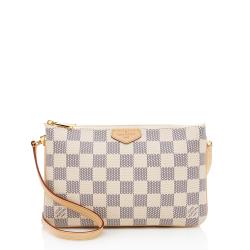 Louis Vuitton Damier Azur Double Zip Pochette