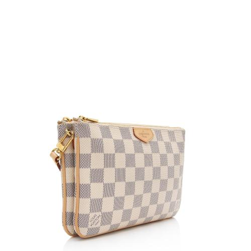 Louis Vuitton Damier Azur Double Zip Pochette