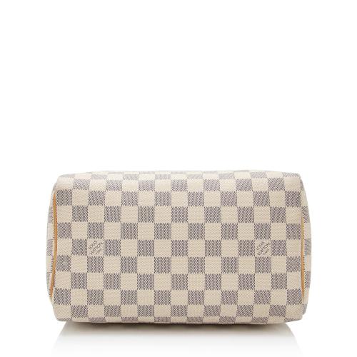 Louis Vuitton Damier Azur Speedy 25 Satchel