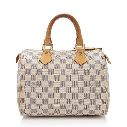 Louis Vuitton Damier Azur Speedy 25 Satchel