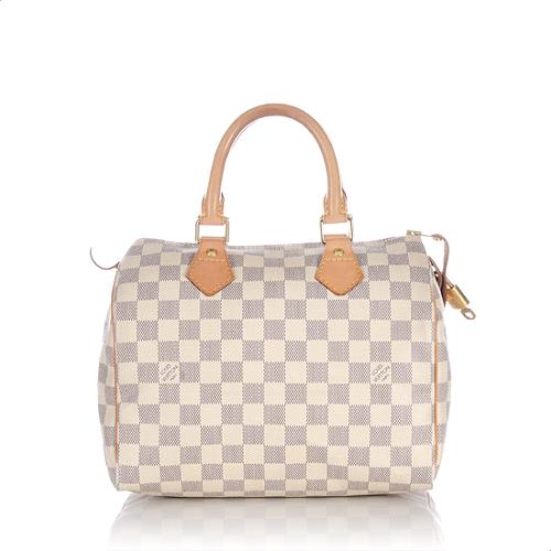 Louis Vuitton Damier Azur Speedy 25 Satchel