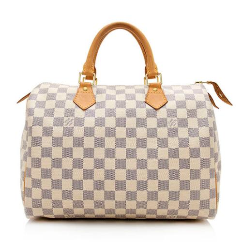 Louis Vuitton Damier Azur Speedy 30 Satchel